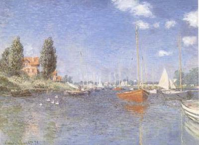 Claude Monet The Red Boats Argenteuil (mk09) France oil painting art